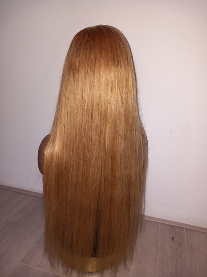 26 inch Virgin hair wig color 27